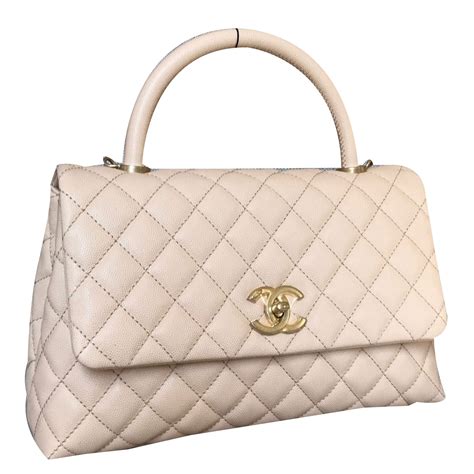 chanel top handle bag beige|vintage Chanel top handle bag.